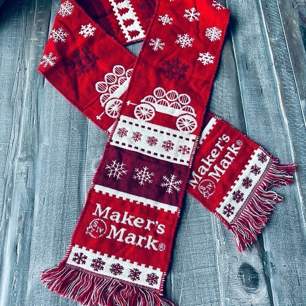 Maker’s Mark Bourbon Whisky Winter Holiday Scarf